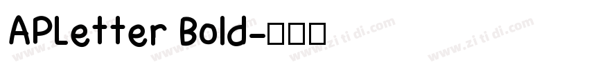 APLetter Bold字体转换